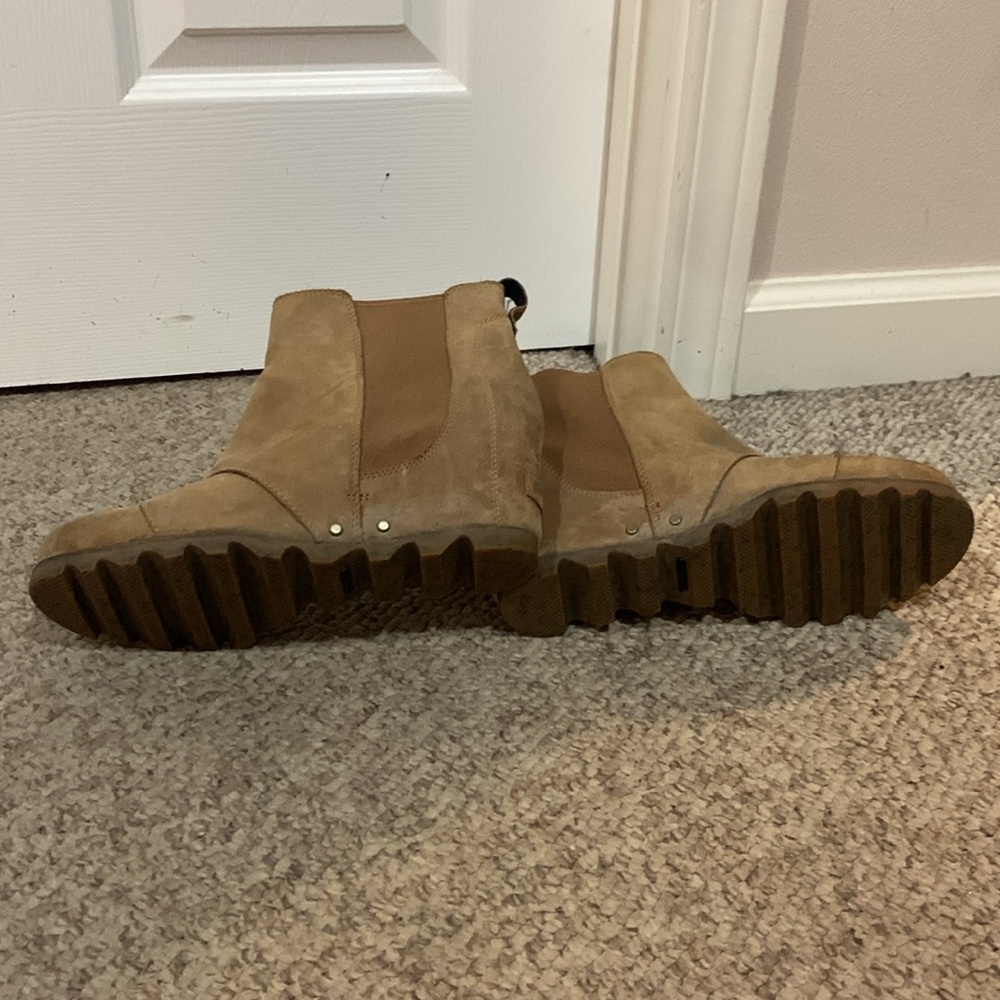 Sorel tan Joan of Artic wedge fall pull on boots sz 9 - Picture 7 of 7